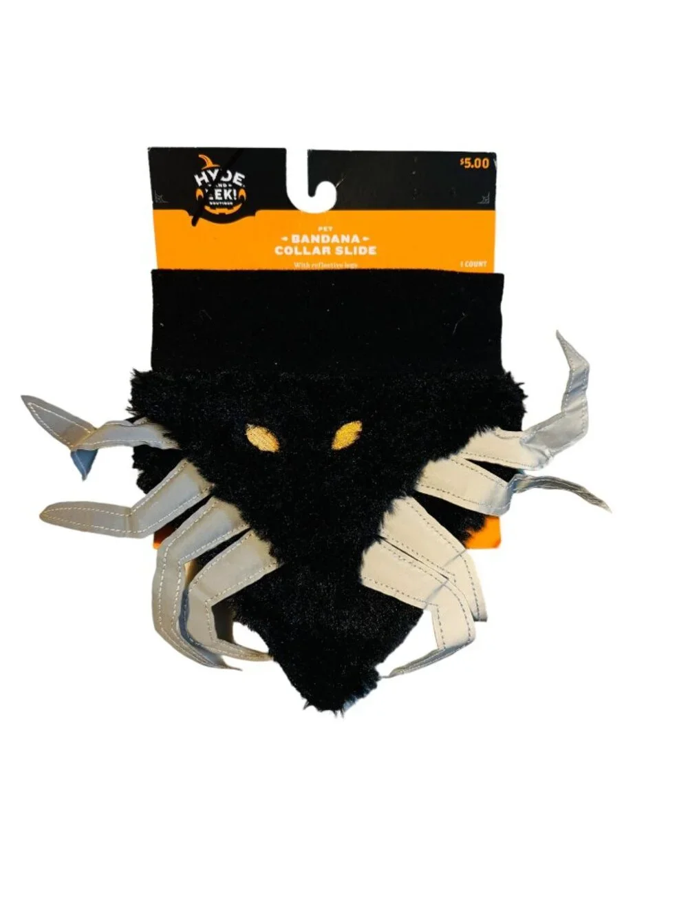 adorable Spider Dog Collar Slide Bandana, All size dogs